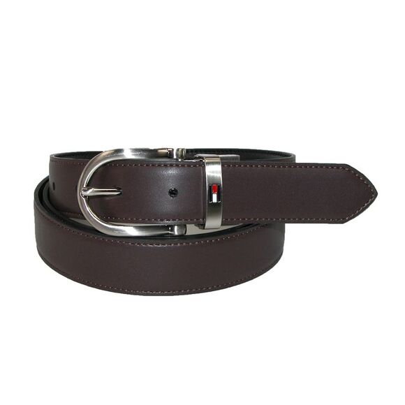 Tommy Hilfiger Men's Reversible 1-inch Leather Belt and Buckles Boxed Gift Set - Picture 3 of 4